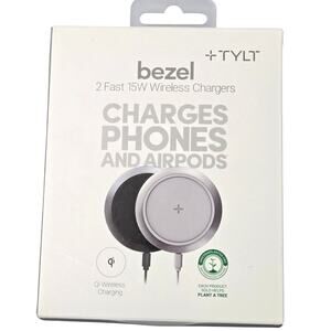 Tylt Shield Bezel 2 Pack Wireless Charging Station